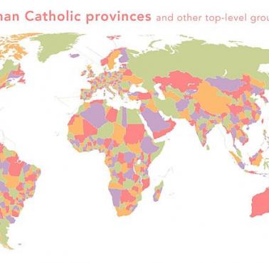 Katolicy na świecie (podział na stany, województwa, państwa)