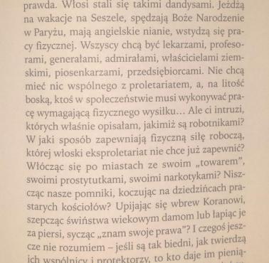 Oriana Fallaci w książce "Wściekłość i Duma"