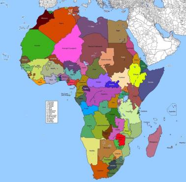 Mapa etniczno-językowa Afryki