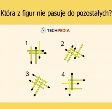 Która z figur nie pasuje do pozostałych?