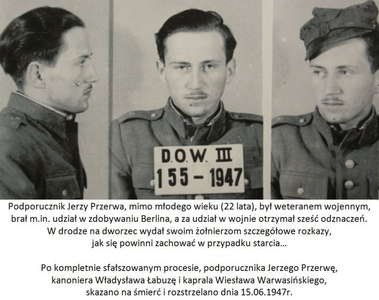 28.05.47r. żołnierze LWP uwalniając porwaną kobietę zastrzelili na dworcu w Lesznie trzech rosyjskich żołnierzy ...