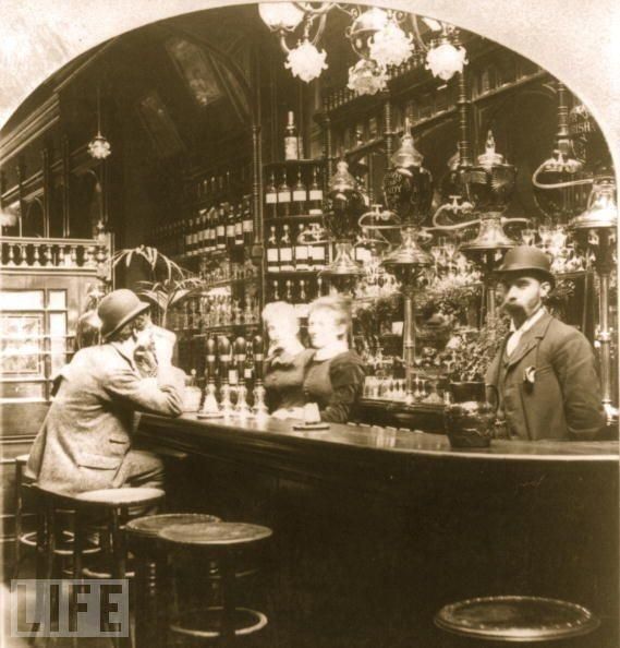 Londyński pub z końca XIX wieku, 1893