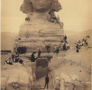 Wielki Sfinks w Gizie w 1850 roku