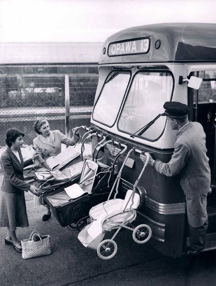Transport dziecięcych wózków, Nowa Zelandia, 1955