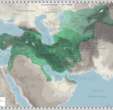 Imperium seldżuckie w 1090 roku n.e.