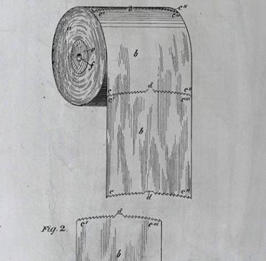 124-letni patent na papier toaletowy