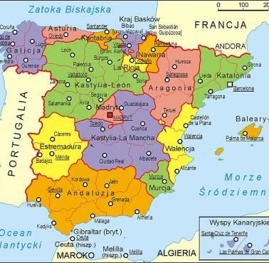 Podział administracyjny Hiszpanii