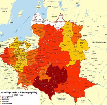 Ludność żydowska w I RP w 1764 roku