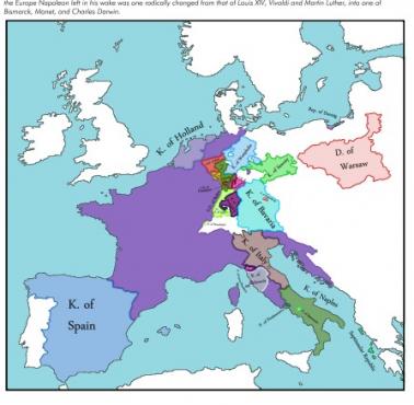 Imperium francuskie w czasach napoleońskich. Państwa powstałe w epoce napoleońskiej