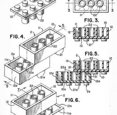 Patent na klocki Lego zgłoszony w 1958 roku