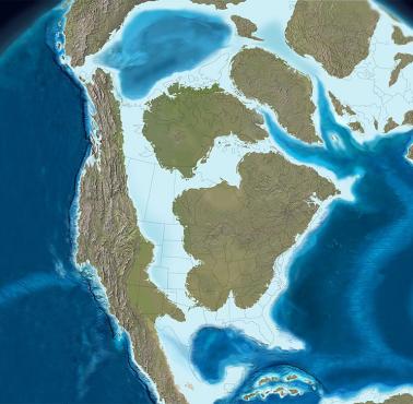 Ameryka Północna w późnej kredzie (od 99,6 ± 0,9 do 65,5 ± 0,3 mln lat temu)