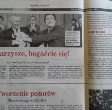 Główne hasło partyjnych po 1989 roku - "Towarzysze, bogaćcie się!"