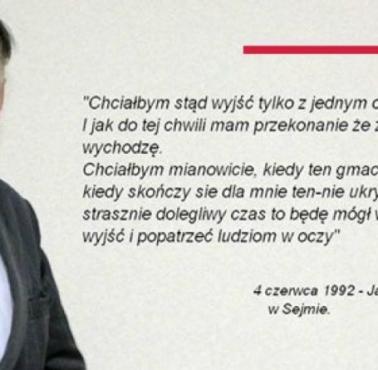 Premier Jan Olszewski 4 czerwca 1992 roku