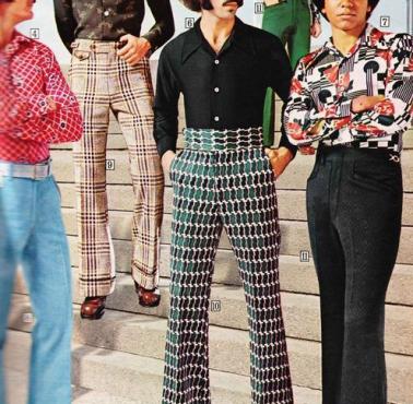 Męska moda z katalogu Sears, 1974