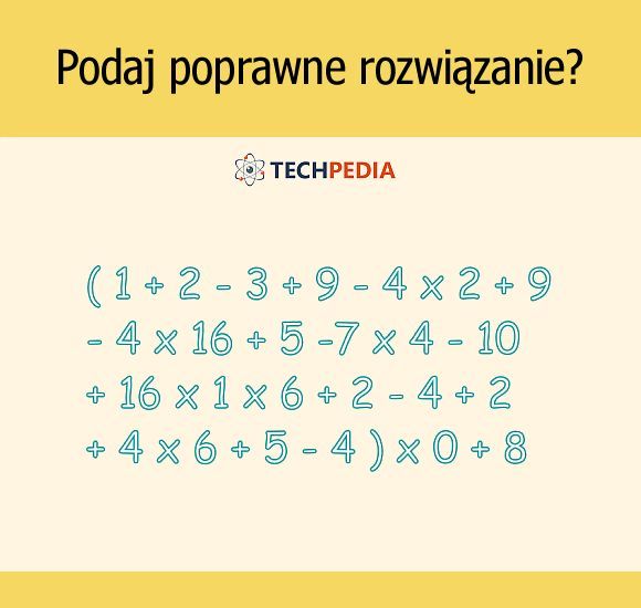 Podaj poprawne rozwiązanie