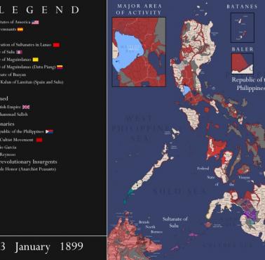 Mapa Filipin z 1899 roku