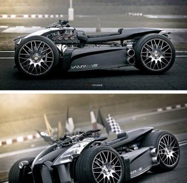 Quad z silnikiem Ferrari - Wazuma V8F