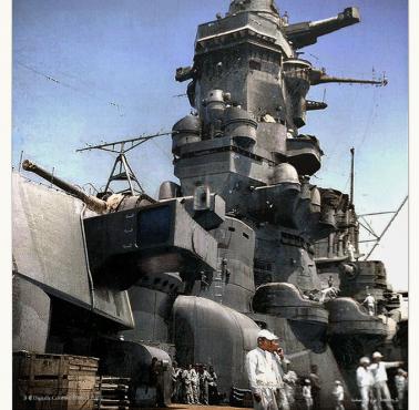 Japoński pancernik "Musashi" typu Yamato, 1942