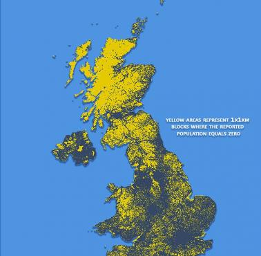 Mapa miejsc w Wielkiej Brytanii, gdzie nikt nie chce mieszkać