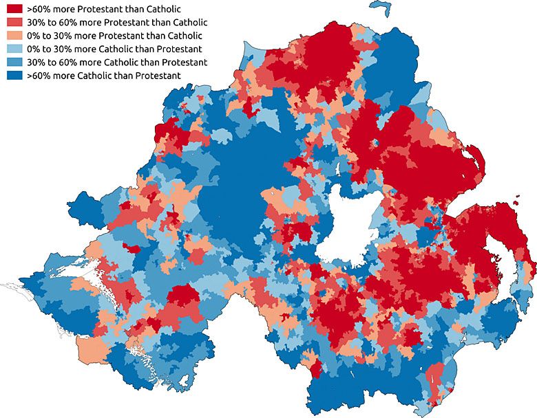 Katolicy i protestanci w Irlandii Północnej