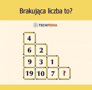 Brakująca liczba to?