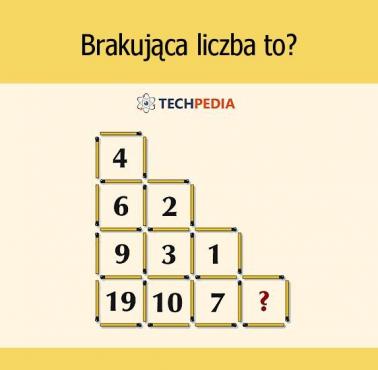 Brakująca liczba to?