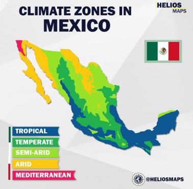 Strefy klimatyczne Meksyku