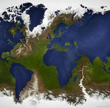 Tak wyglądałby świat, gdyby ziemia i woda zmieniły miejsca