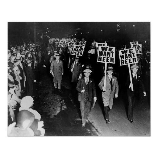 Nie jest to marsz amerykańskiego kodu :), protest przeciwko prohibicji, 1931