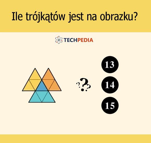 Ile trójkątów jest na obrazku?