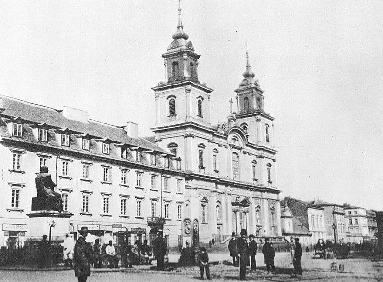 Warszawa, kościół pod wezwaniem Świętego Krzyża, 1870