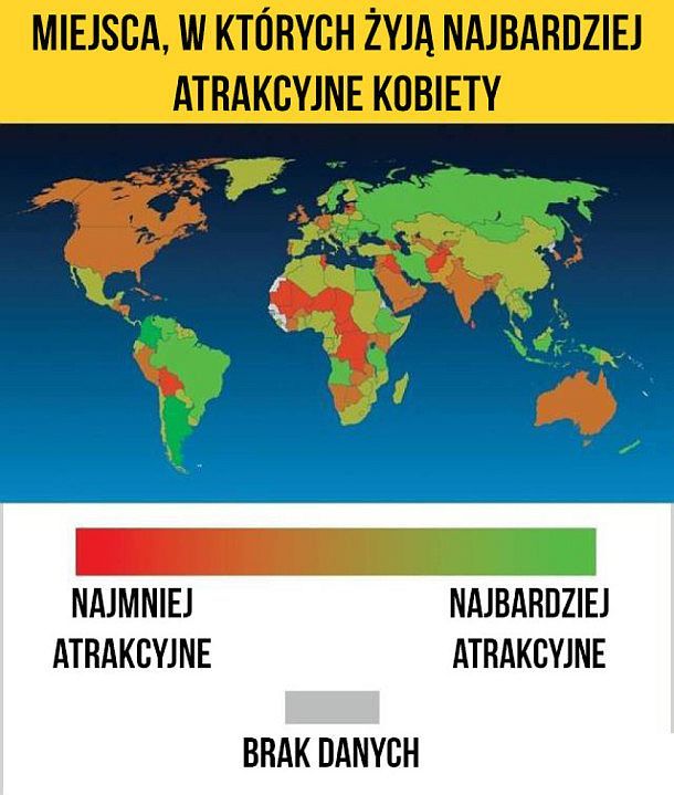 Miejsca w których żyją najbardziej atrakcyjne kobiety