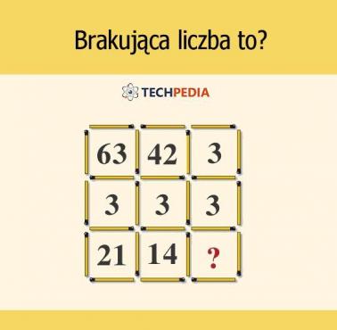 Brakująca liczba to?