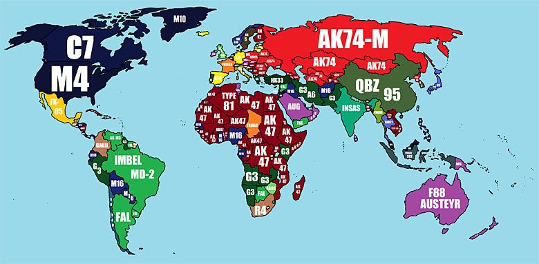 Najpopularniejsze automatyczne karabiny szturmowe na świecie