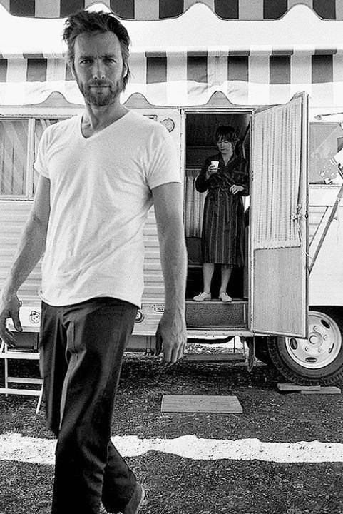 Clint Eastwood i Shirley MacLaine na planie 