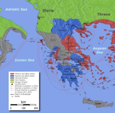 Wojny Peloponeskie 431-404 p.n.e.