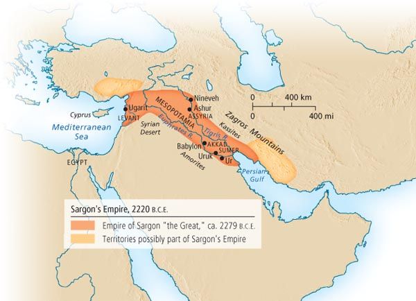 Imperium Sargona Wielkiego, od ok. 2334 p.n.e. do ok. 2279 p.n.e.