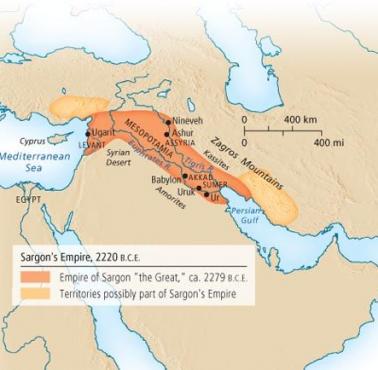 Imperium Sargona Wielkiego, od ok. 2334 p.n.e. do ok. 2279 p.n.e.