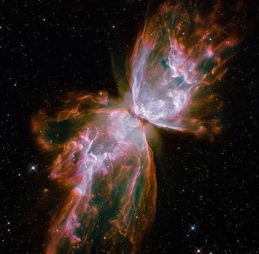 NGC 6302, bipolarna mgławica planetarna znajdująca się w konstelacji Skorpiona