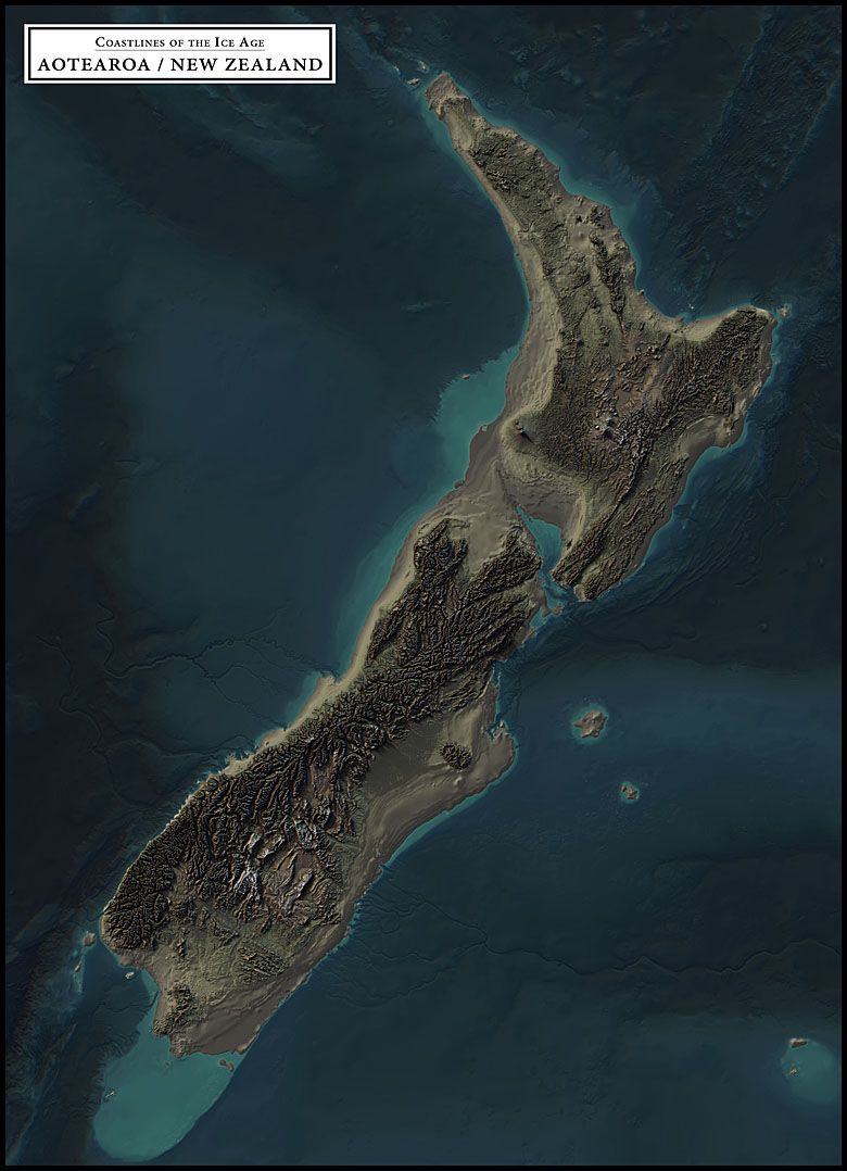 Linia brzegowa Nowej Zelandii (Aotearoa) w epoce lodowcowej