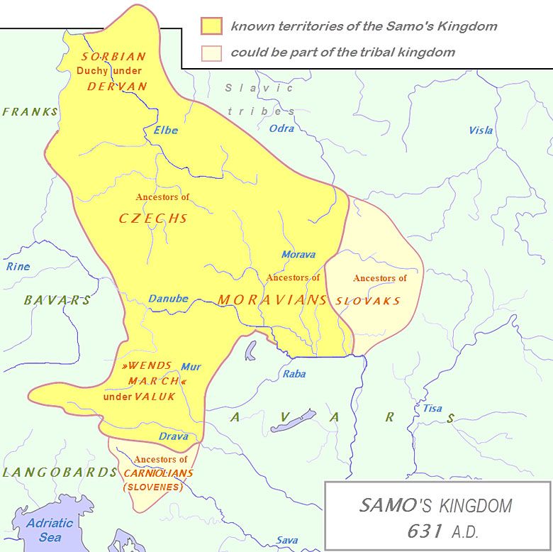 Tajemnicze państwo Samona, które istniało w latach 623-660 na terenach obecnych m.in. Czech i Austrii