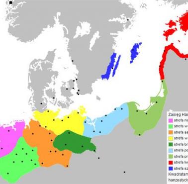 Wszystkie hanzeatyckie (związek miast handlowych Europy) miasta z czasów średniowiecza i początku ery nowożytnej