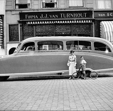 Nietypowy autobus turystyczny, Amsterdam, Holandia, 1932