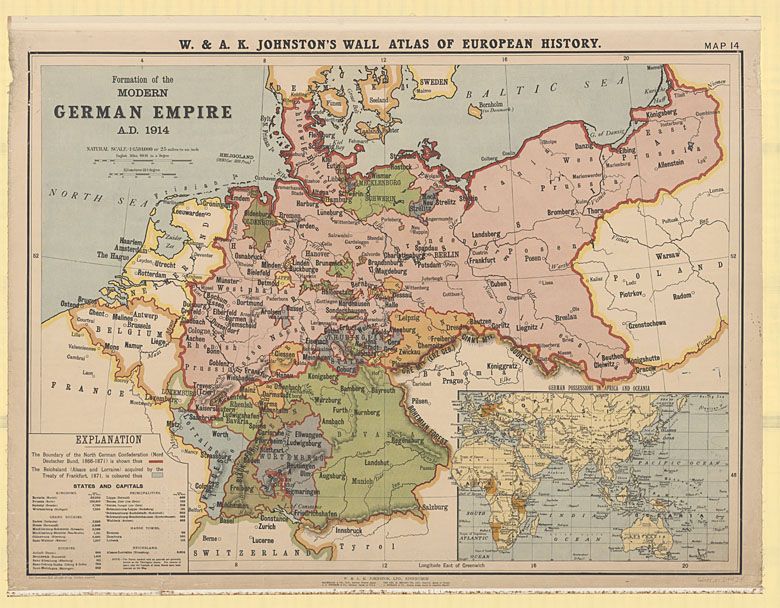 Cesarstwo Niemieckie, II Rzesza Niemiecka w 1914 roku