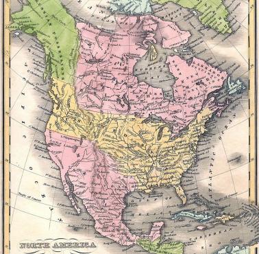 Ameryka Północna w 1833 roku