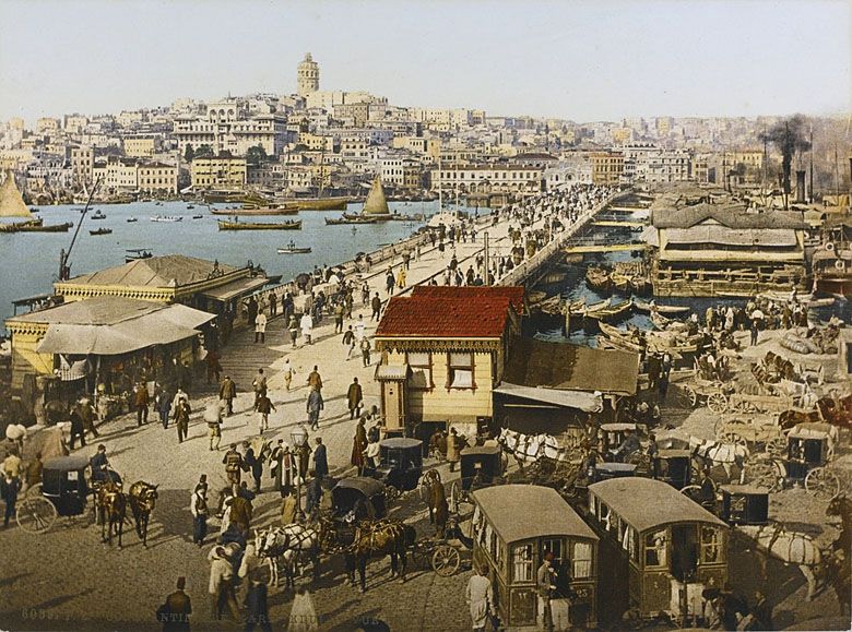 Konstantynopol (obecnie Stambuł), widok z wieży Galata, 1893