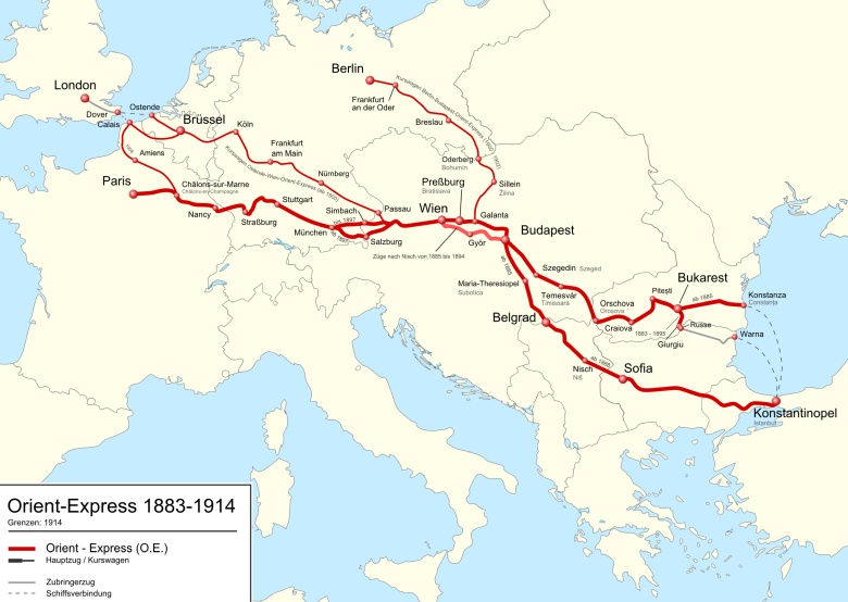 Trasa Orient Expressu 1883-1914