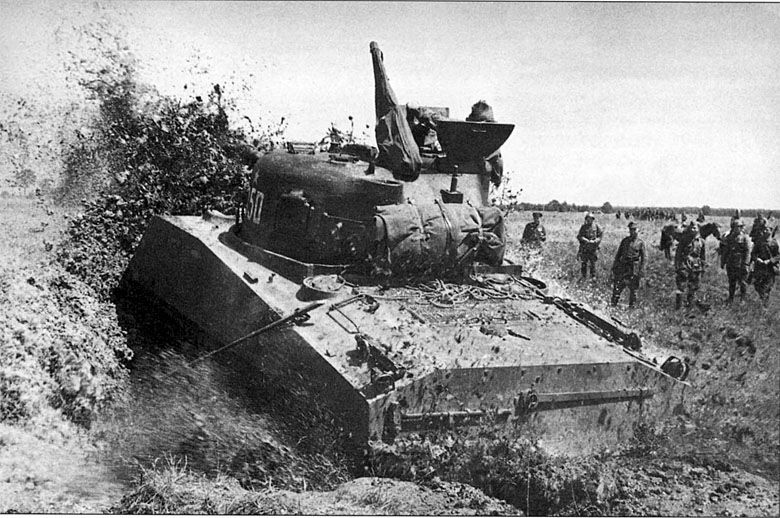 Amerykański czołg Sherman M4A2 dostarczony Rosjanom na front wschodni