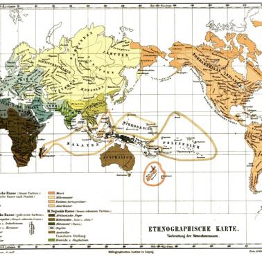 Mapa etnograficzna - Meyers Konversations Lexikon, 1885 do 1890