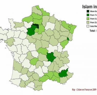 Wyznawcy Islamu we Francji, 2009